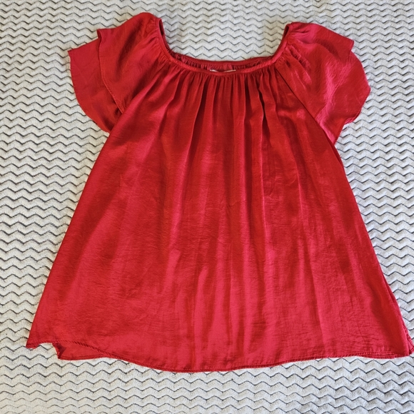 TERRA & SKY Red Blouse Women 2X Excellent Pre-Owned Condition - Picture 11 of 11